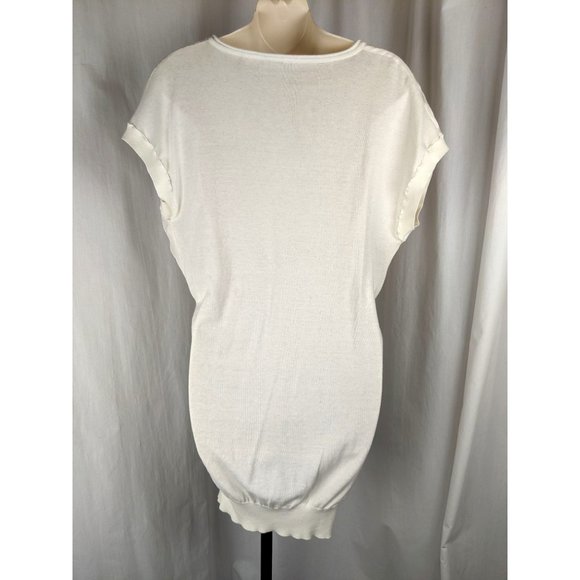 LAMB L.A.M.B. White Silk Cotton Tunic Top Drape XS - Picture 3 of 7
